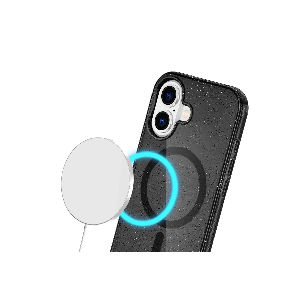Newface Apple iPhone 16 Plus Kılıf Star Magsafe Kapak - Siyah — görsel 9