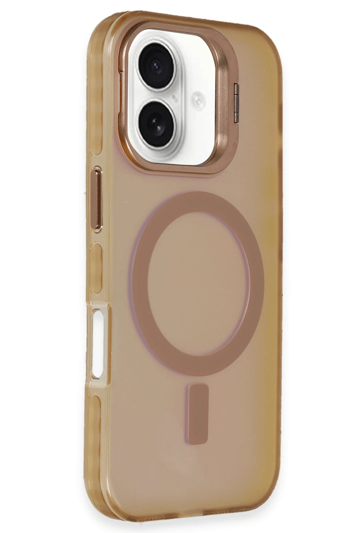 Newface Apple iPhone 16 Plus Kılıf Primera Magsafe Standlı Kapak - Gold — görsel 2