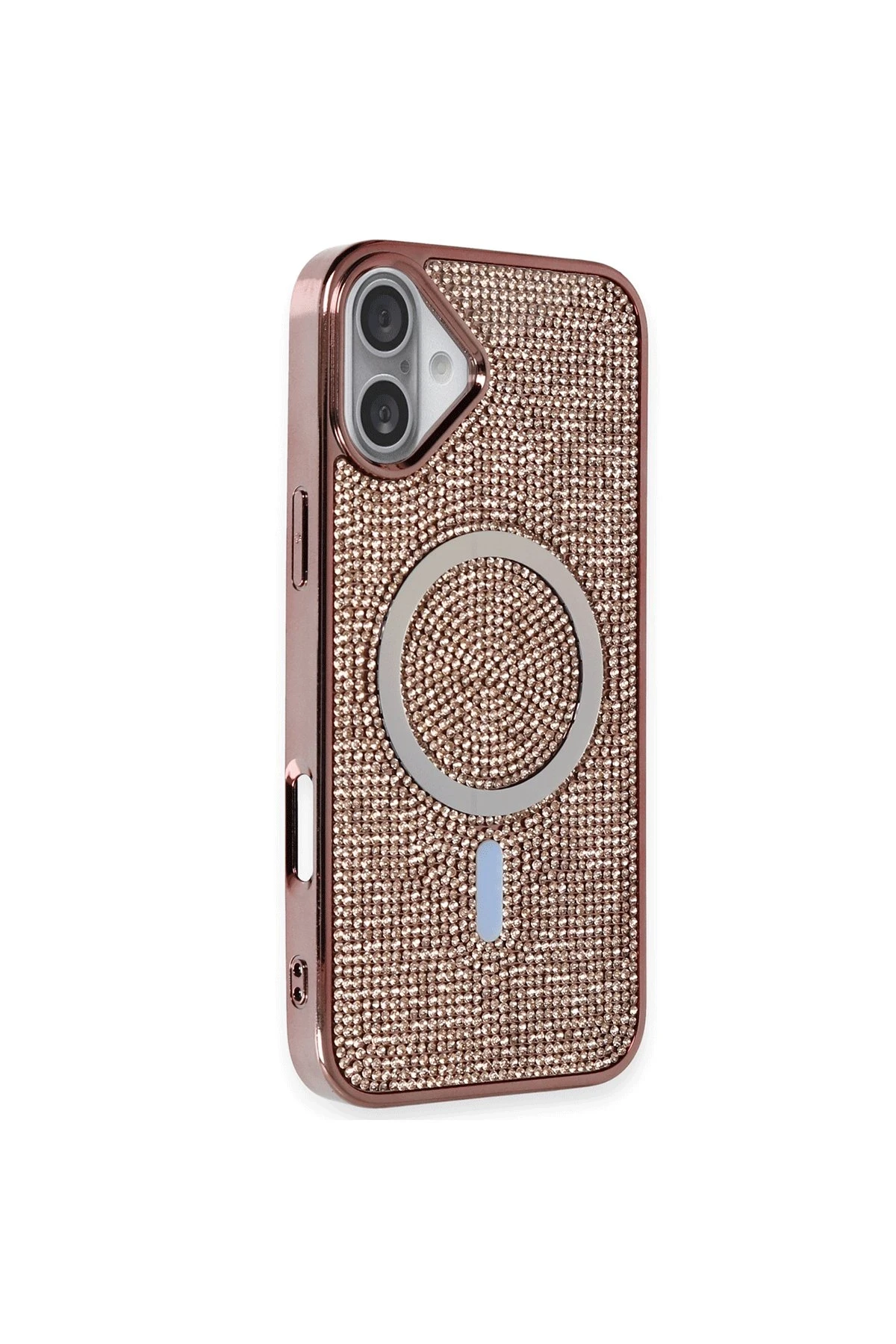 Newface iPhone 16 Plus Kılıf Diamond Magsafe Kapak - Pembe