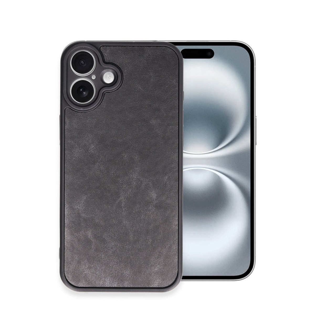 Newface Apple iPhone 16 Plus Kılıf Aras Deri Kapak - Siyah — görsel 7