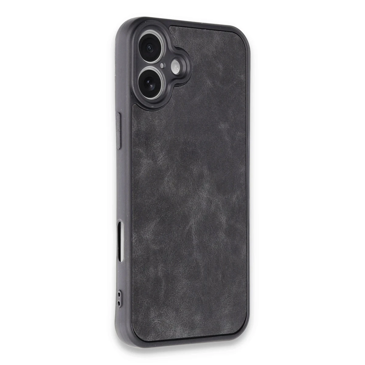Newface Apple iPhone 16 Plus Kılıf Aras Deri Kapak - Siyah — görsel 5