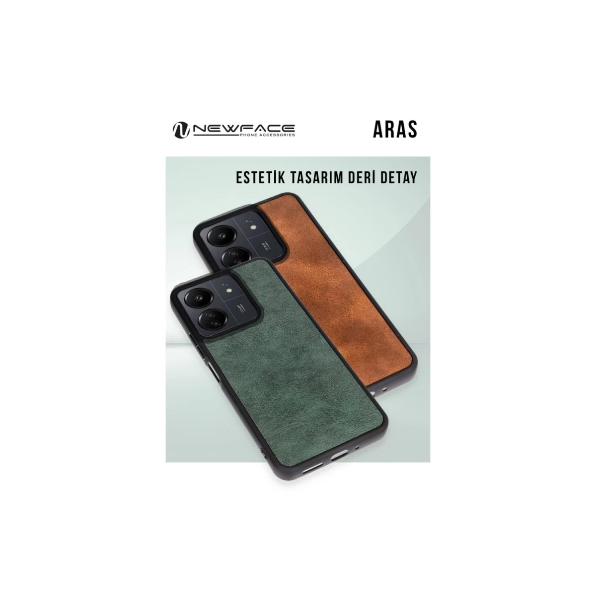 Newface Apple iPhone 16 Plus Kılıf Aras Deri Kapak - Siyah — görsel 6