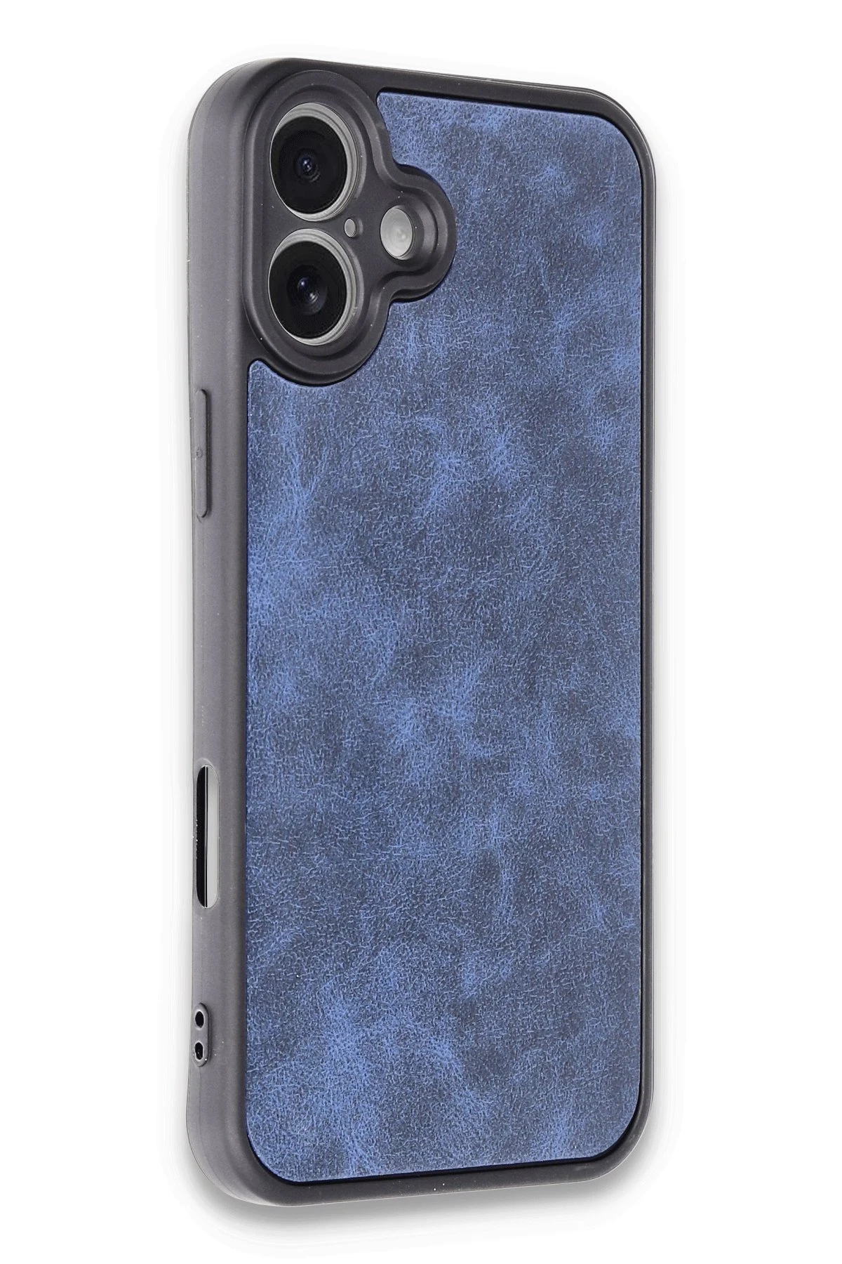 Newface iPhone 16 Plus Kılıf Aras Deri Kapak - Lacivert