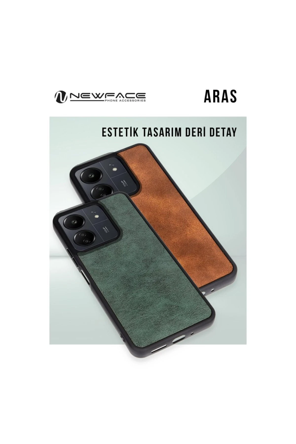 Newface iPhone 16 Plus Kılıf Aras Deri Kapak - Lacivert