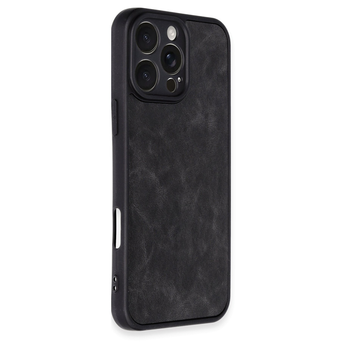 Newface Apple iPhone 16 Pro Kılıf Aras Deri Kapak - Siyah — görsel 8
