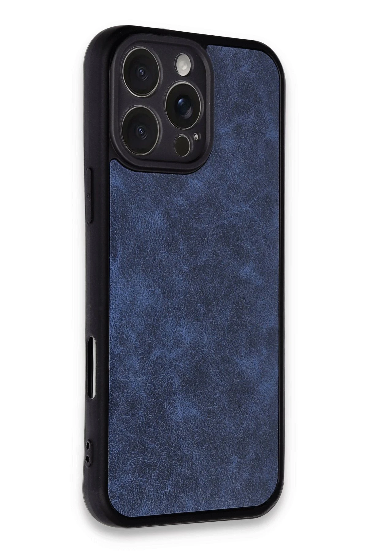 Newface iPhone 16 Pro Kılıf Aras Deri Kapak - Lacivert