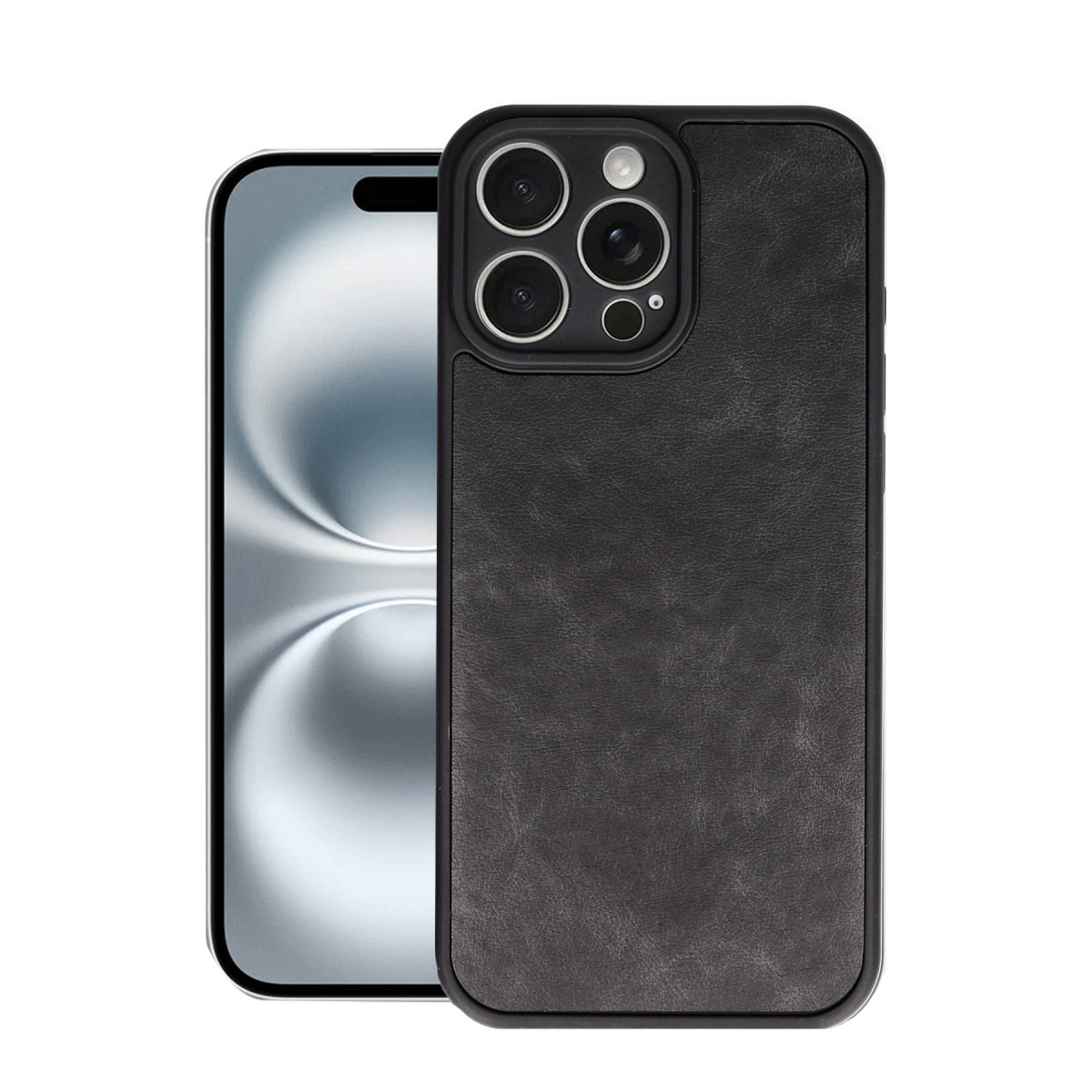 Newface Apple iPhone 16 Pro Max Kılıf Aras Deri Kapak - Siyah — görsel 7