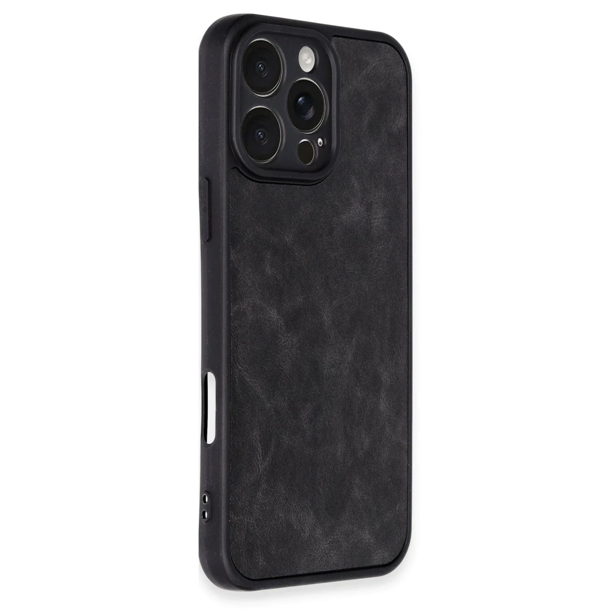 Newface Apple iPhone 16 Pro Max Kılıf Aras Deri Kapak - Siyah — görsel 5