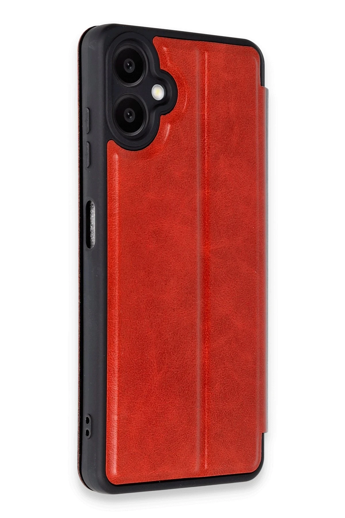 Newface Samsung Galaxy A06 Kılıf Flip Cover - Kırmızı