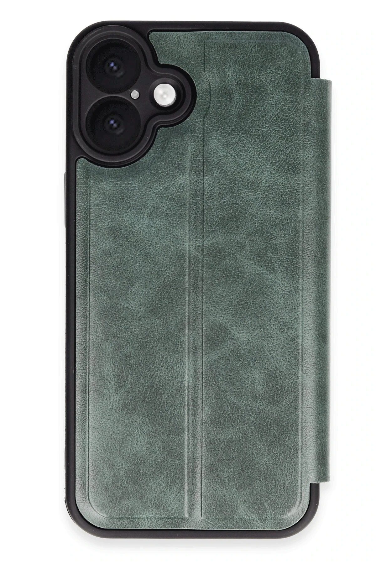 Newface iPhone 16 Kılıf Flip Cover - Koyu Yeşil