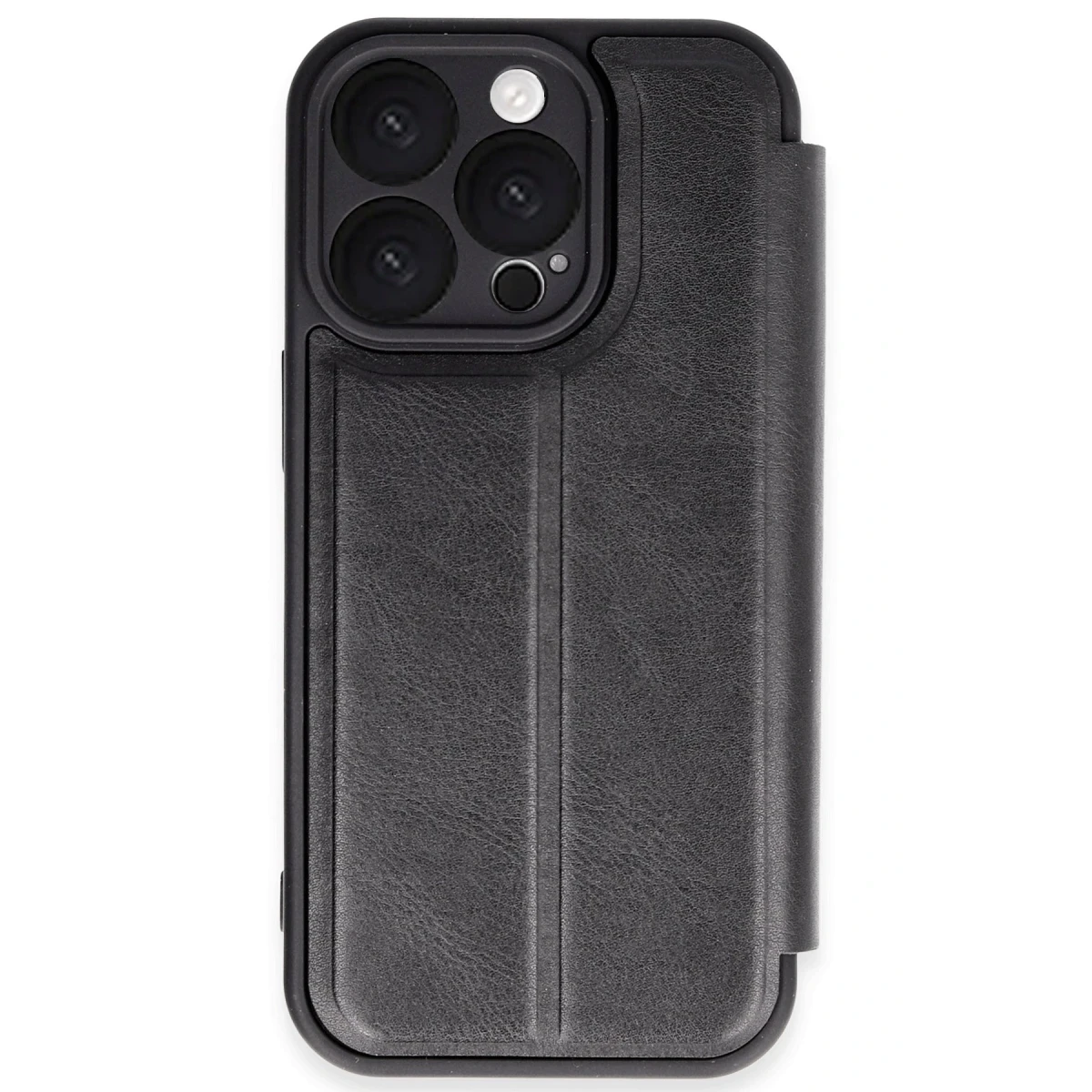 Newface Apple iPhone 16 Pro Max Kılıf Flip Cover - Siyah — görsel 4