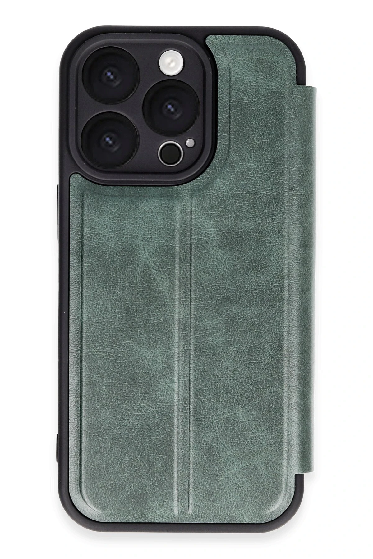 Newface iPhone 16 Pro Max Kılıf Flip Cover - Koyu Yeşil