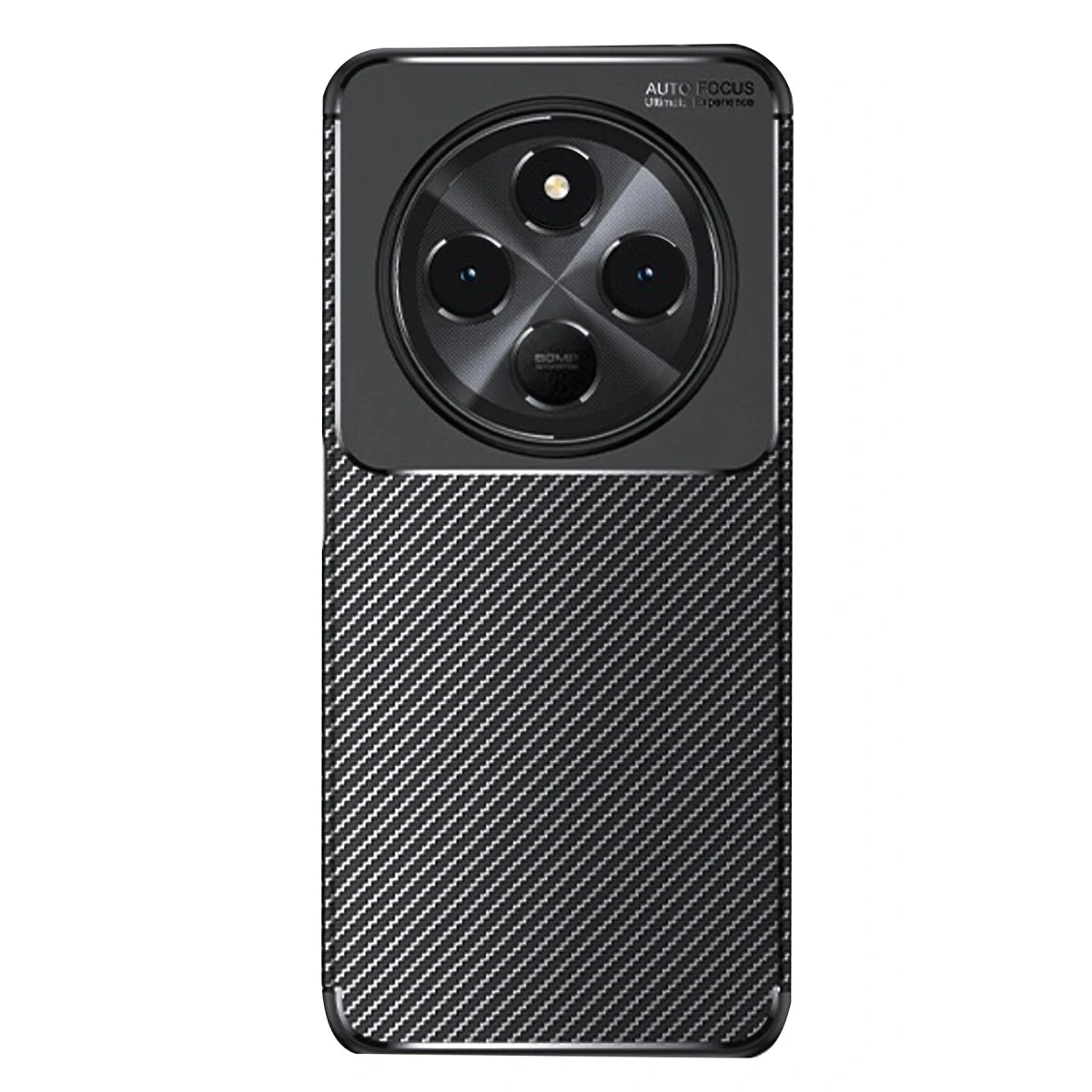 Newface Xiaomi Redmi 14C Kılıf Auto Focus Karbon Kapak - Siyah — görsel 2