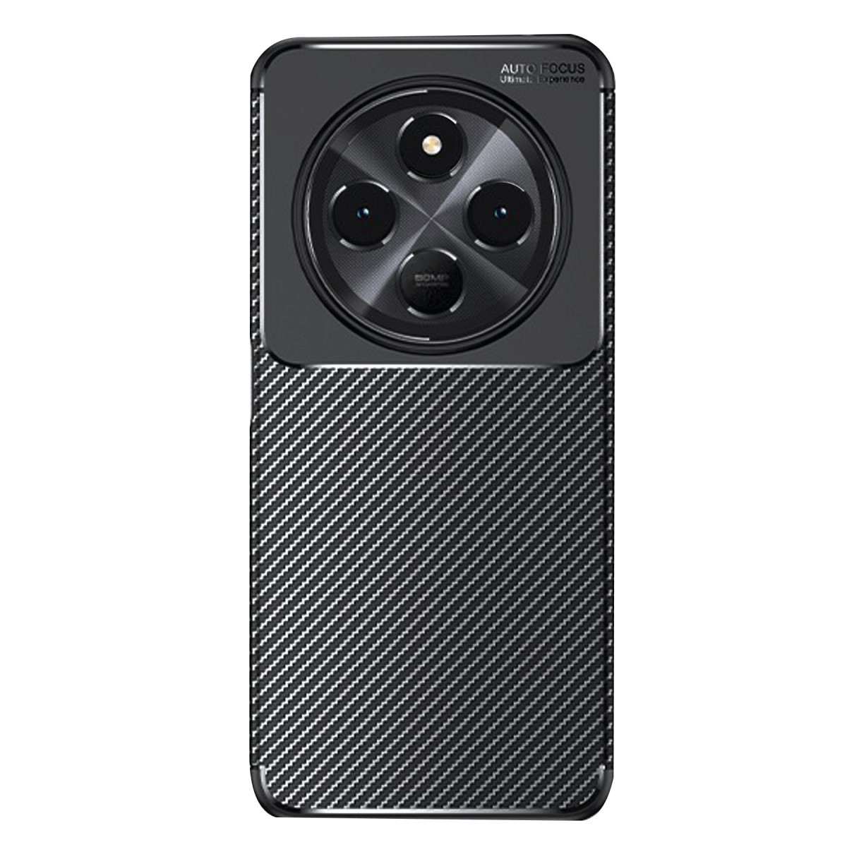 Newface Xiaomi Redmi 14C Kılıf Auto Focus Karbon Kapak - Siyah — görsel 3