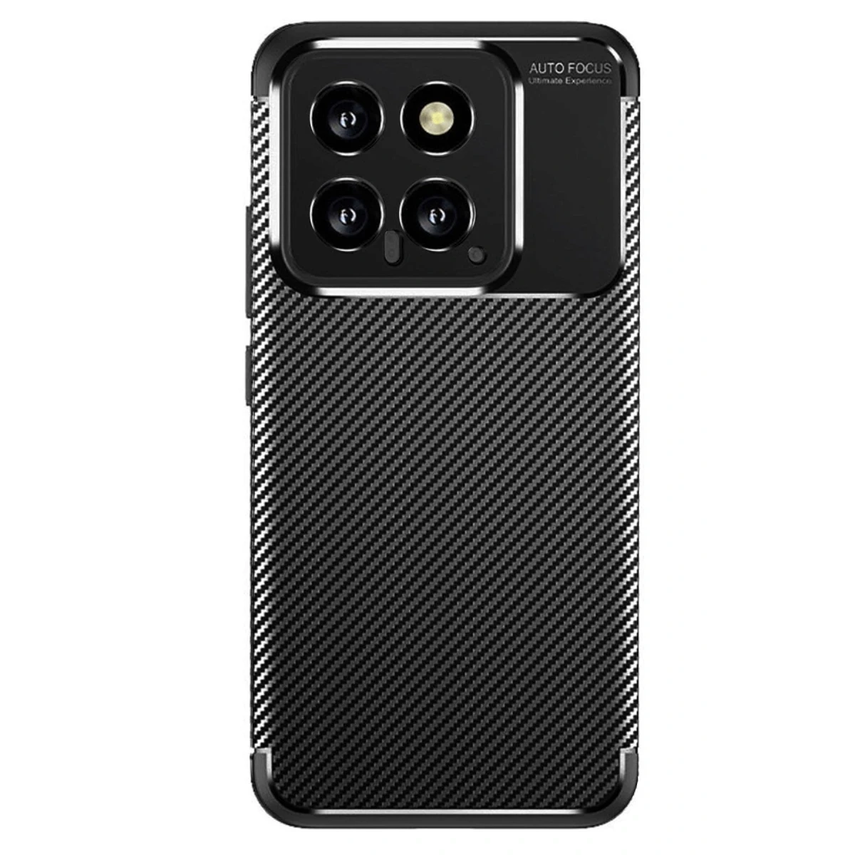 Newface Xiaomi Mi 14T Kılıf Auto Focus Karbon Kapak - Siyah — görsel 2