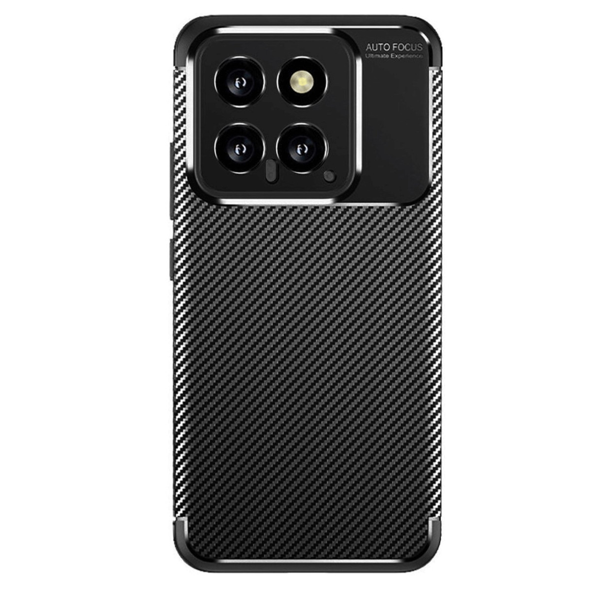 Newface Xiaomi Mi 14T Kılıf Auto Focus Karbon Kapak - Siyah — görsel 3
