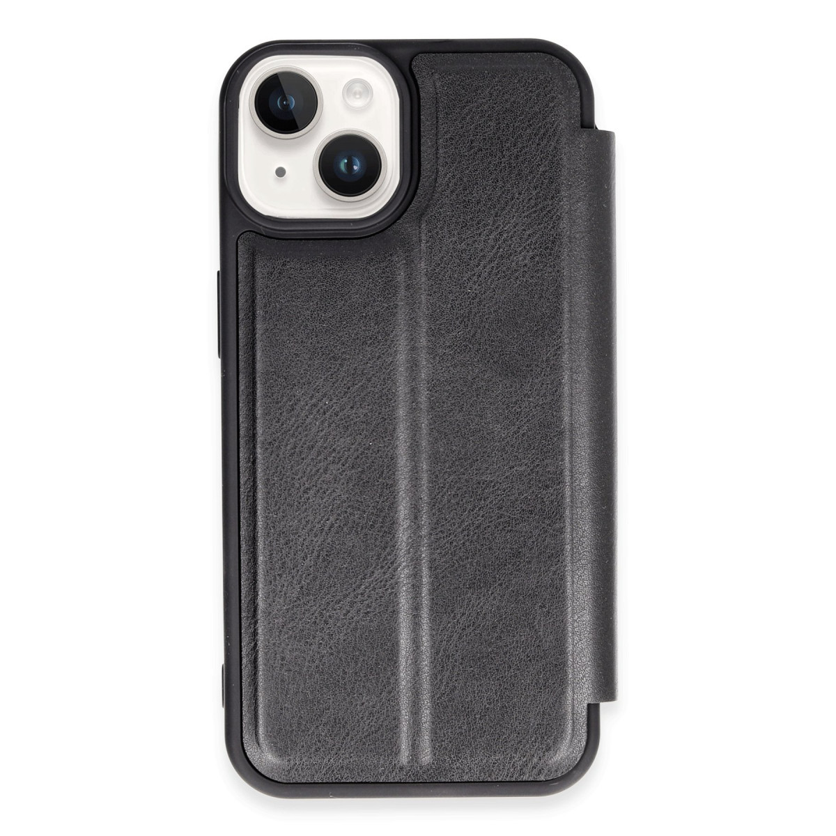 Newface Apple iPhone 14 Kılıf Flip Cover - Siyah — görsel 5