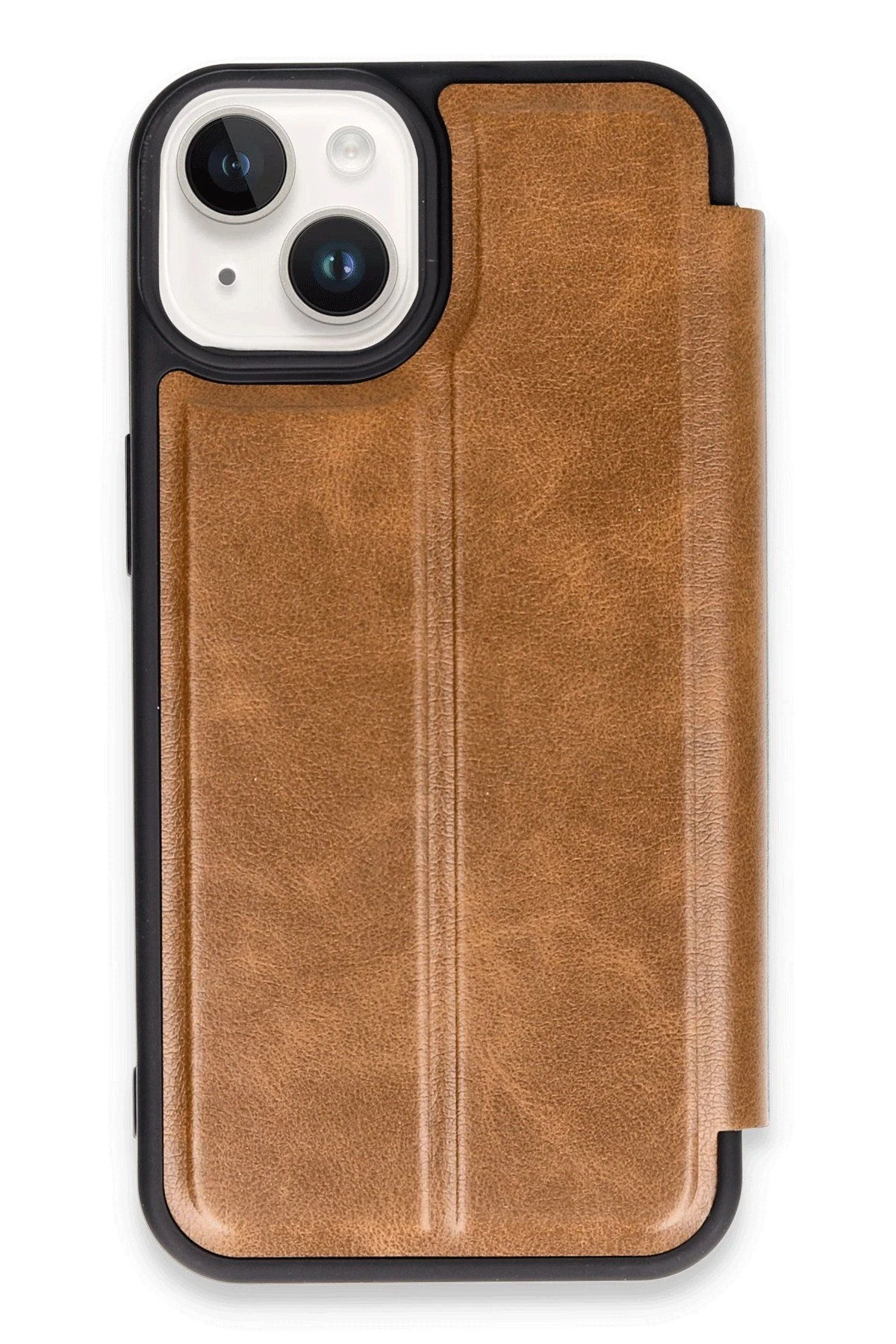 Newface Apple iPhone 14 Kılıf Flip Cover - Taba