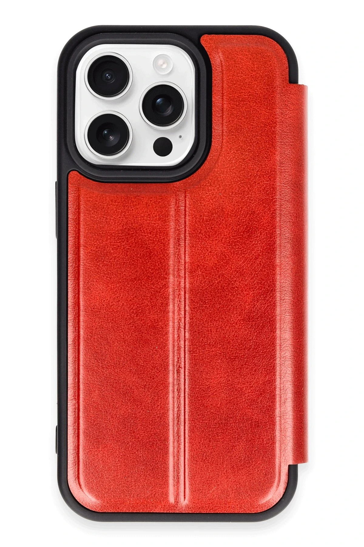 Newface iPhone 14 Pro Kılıf Flip Cover - Kırmızı
