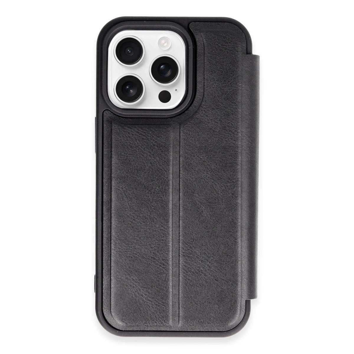 Newface Apple iPhone 14 Pro Max Kılıf Flip Cover - Siyah — görsel 5