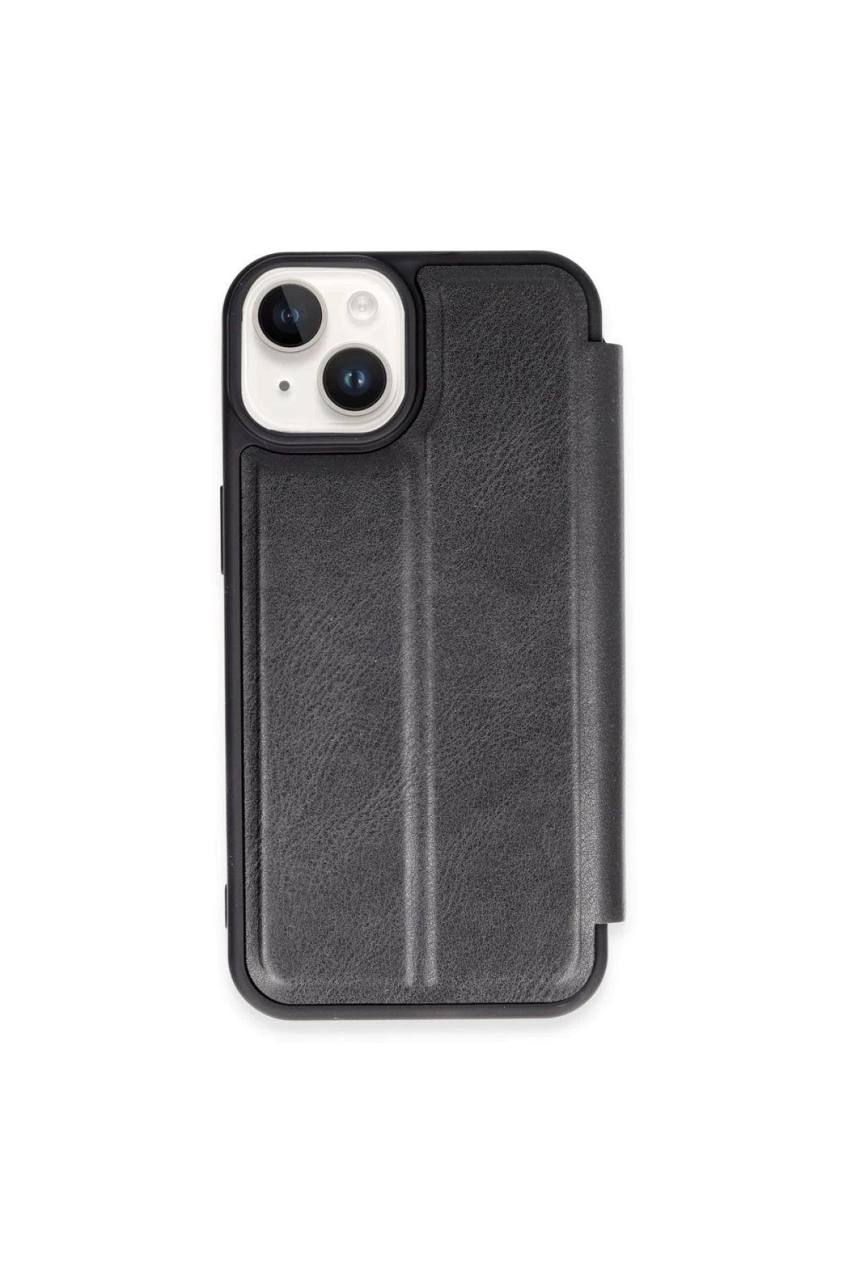 Newface Apple iPhone 15 Kılıf Flip Cover - Siyah