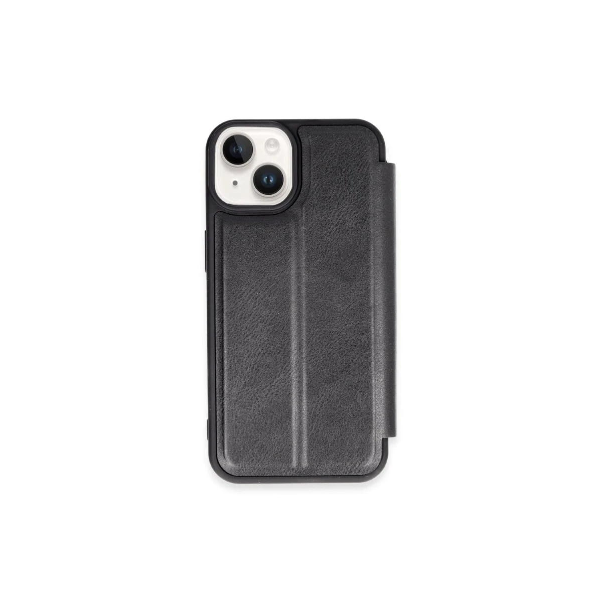 Newface Apple iPhone 15 Kılıf Flip Cover - Siyah — görsel 3