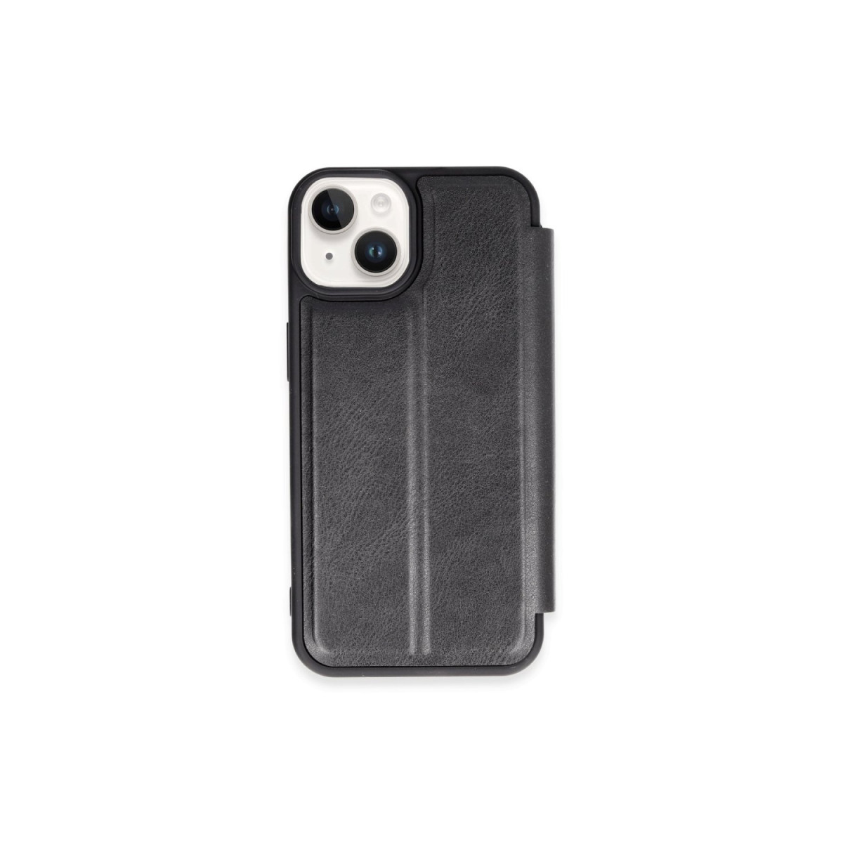 Newface Apple iPhone 15 Kılıf Flip Cover - Siyah — görsel 5