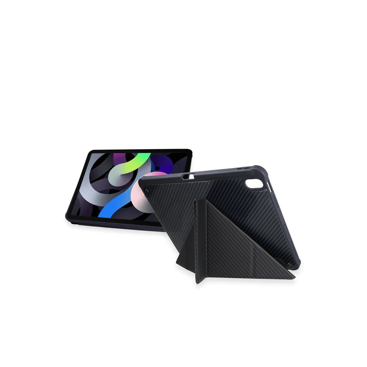 Newface Apple iPad Pro 11 (2024) Kılıf Color Karbon Tablet Kılıfı - Siyah — görsel 6