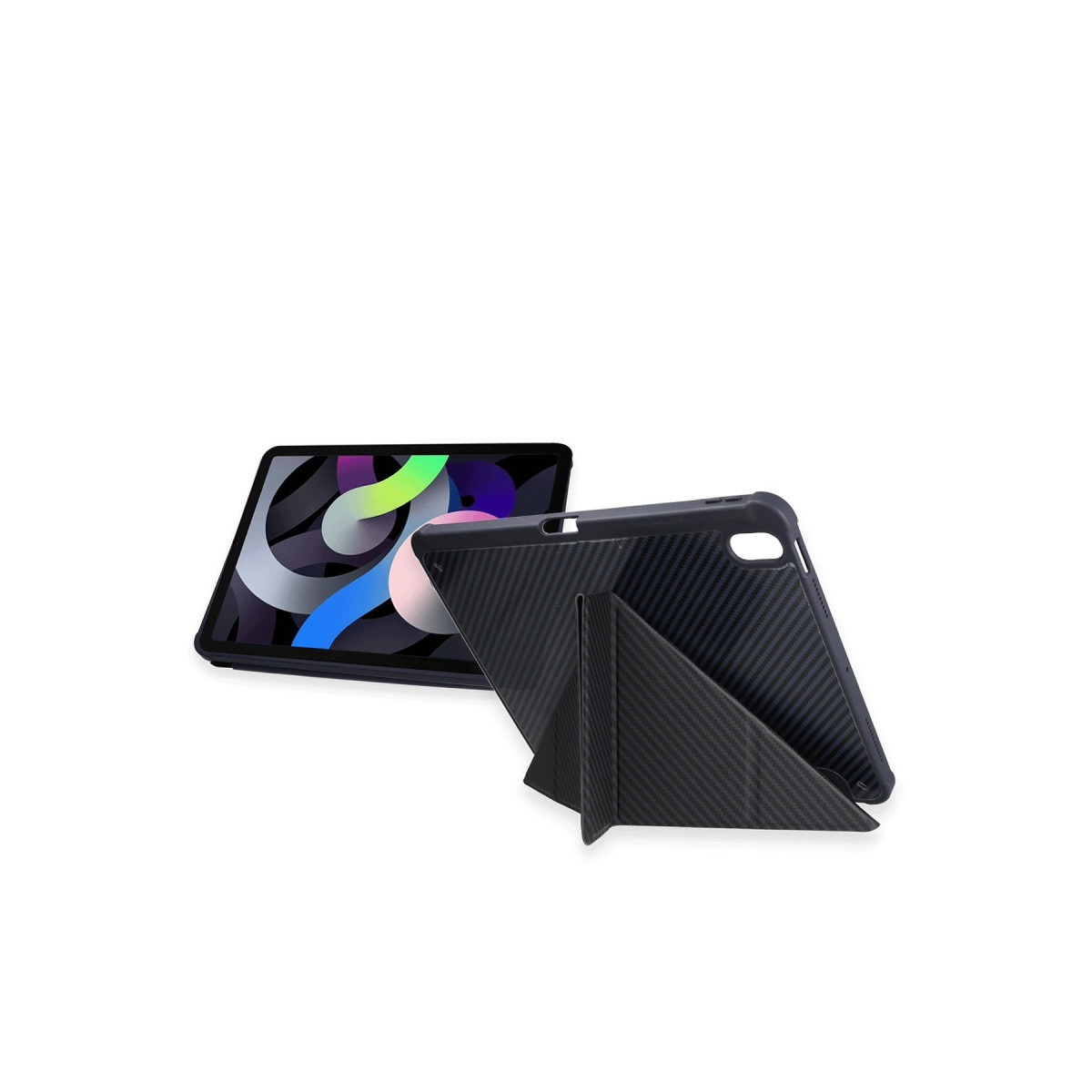 Newface Apple iPad Pro 13 (2024) Kılıf Color Karbon Tablet Kılıfı - Siyah — görsel 9