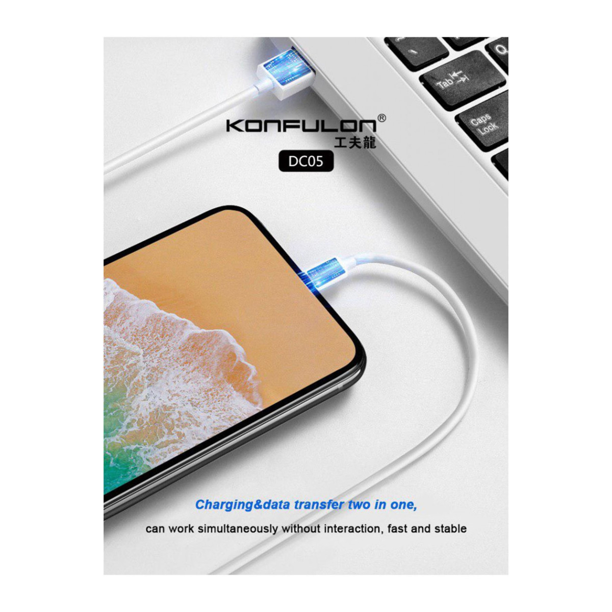 Konfulon DC05 Süper Hızlı Lightning Kablo iphone Uyumlu 1M 2.4A — görsel 8