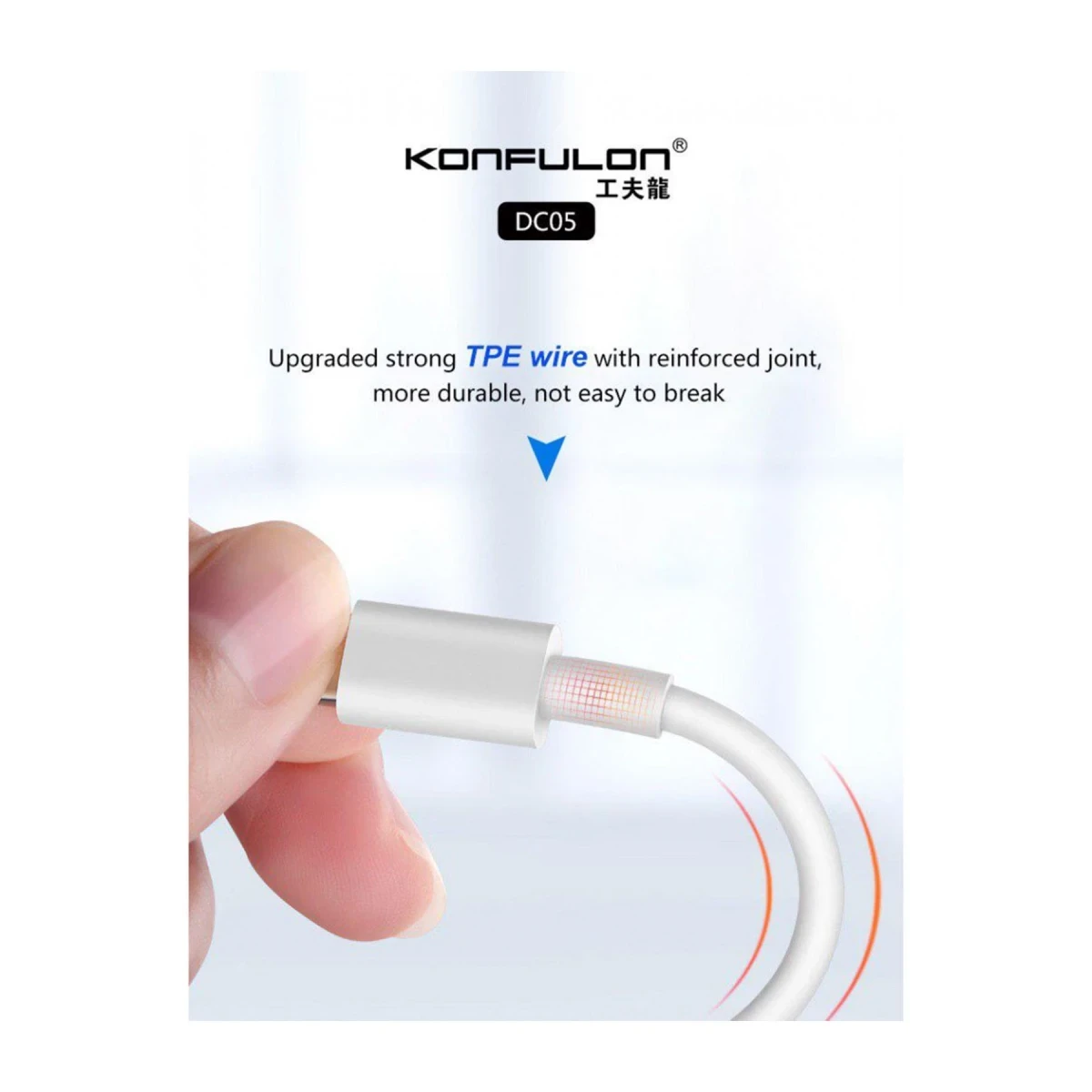 Konfulon DC05 Süper Hızlı Lightning Kablo iphone Uyumlu 1M 2.4A — görsel 6
