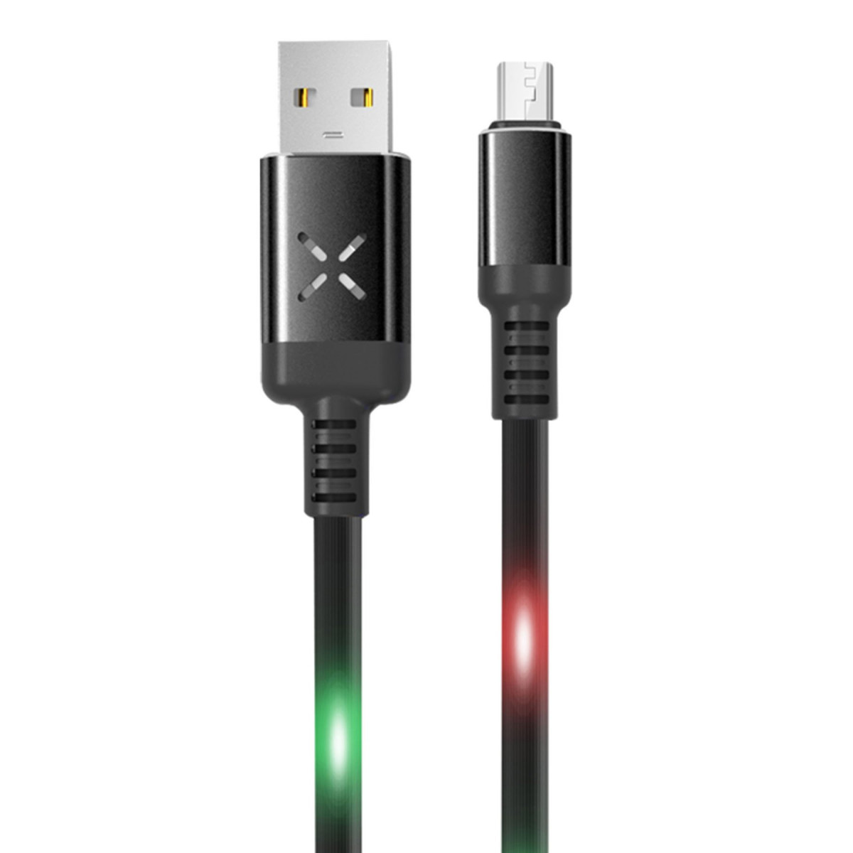 Konfulon DC09 Ses Duyarlı Işıklı Micro USB Kablo 1M 2A - Siyah — görsel 5