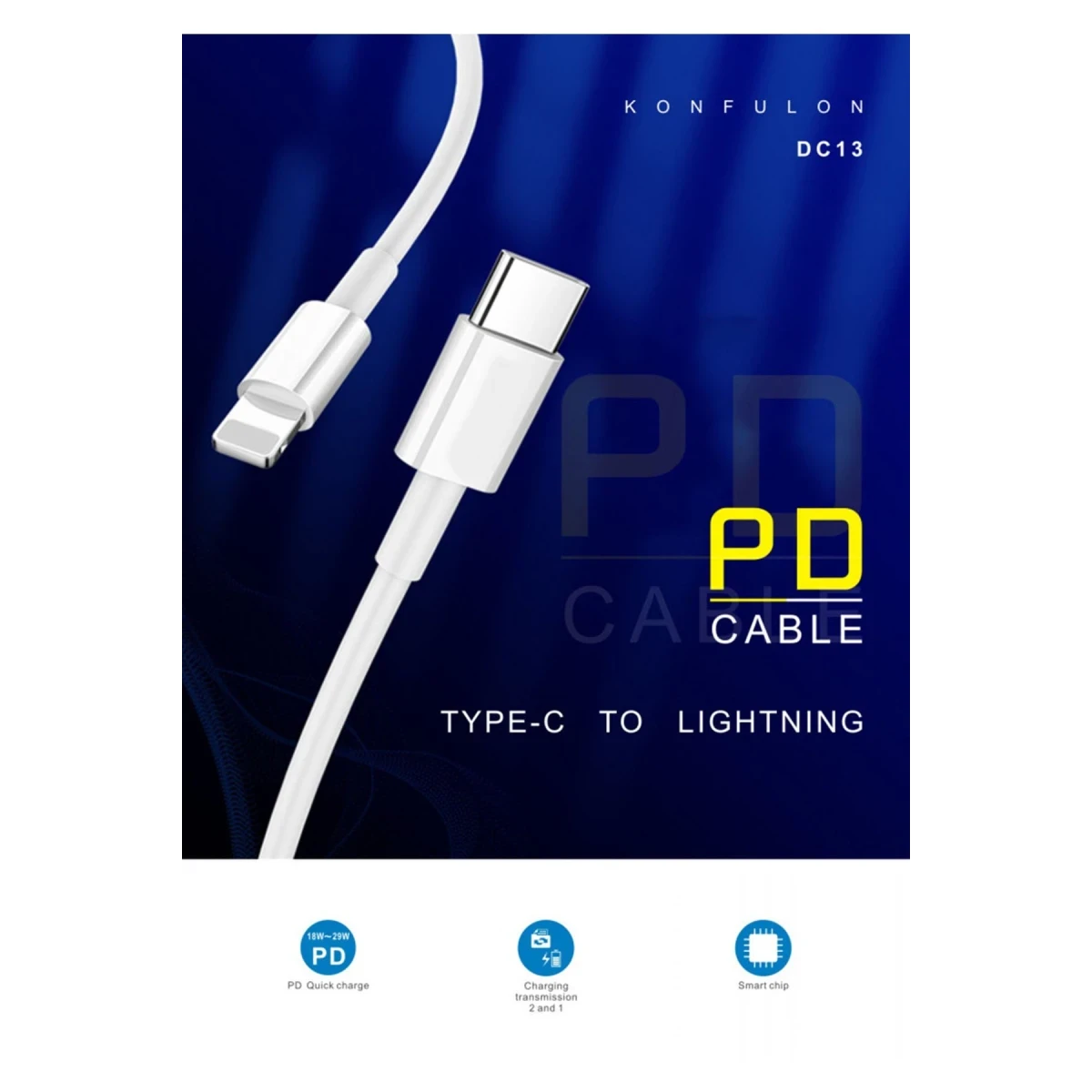 Konfulon DC13 1M 20W Type-C to Lightning Kablo iphone Uyumlu — görsel 6