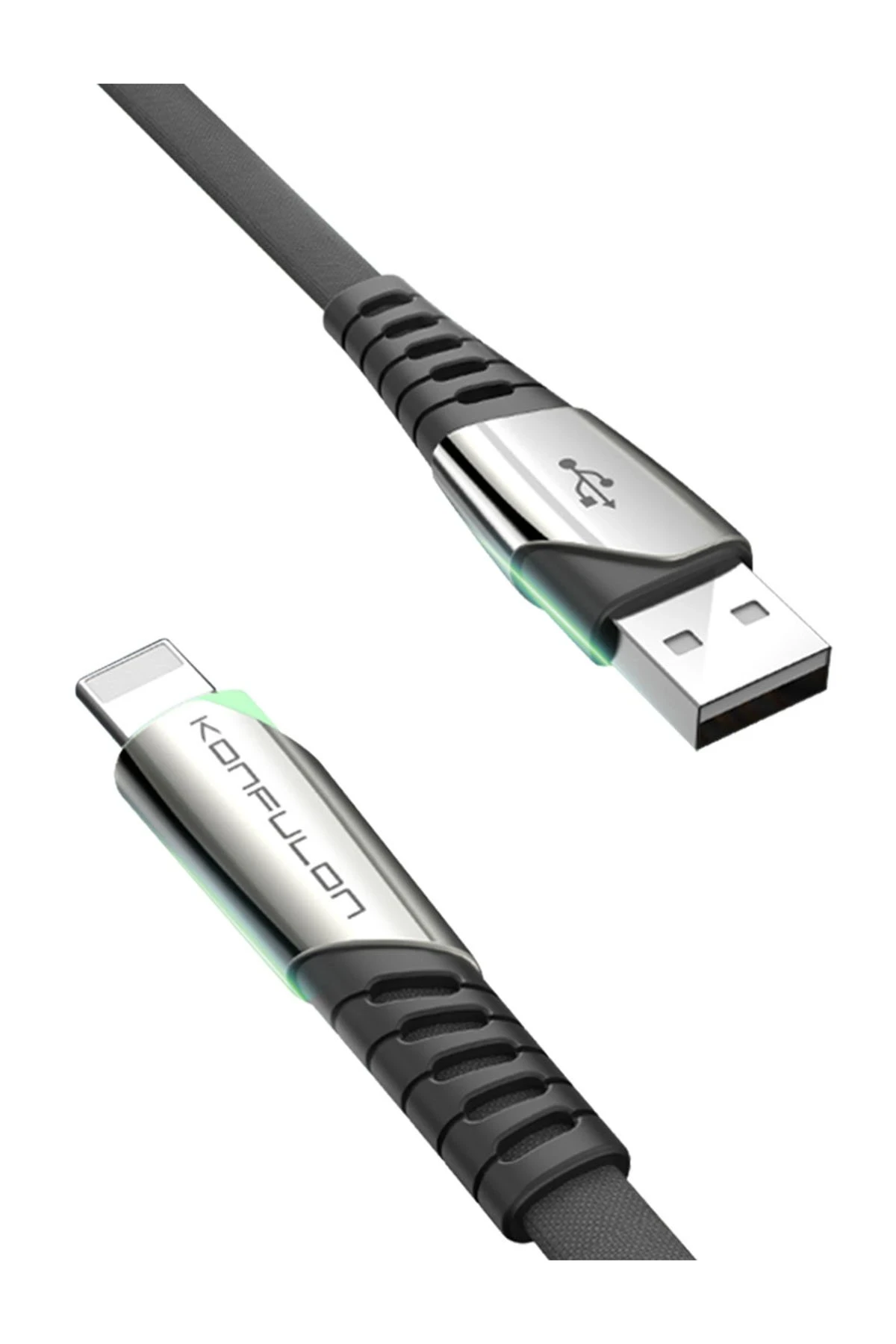 Konfulon DC17 Lightning Kablo iphone Uyumlu 1M 2.4A - Siyah