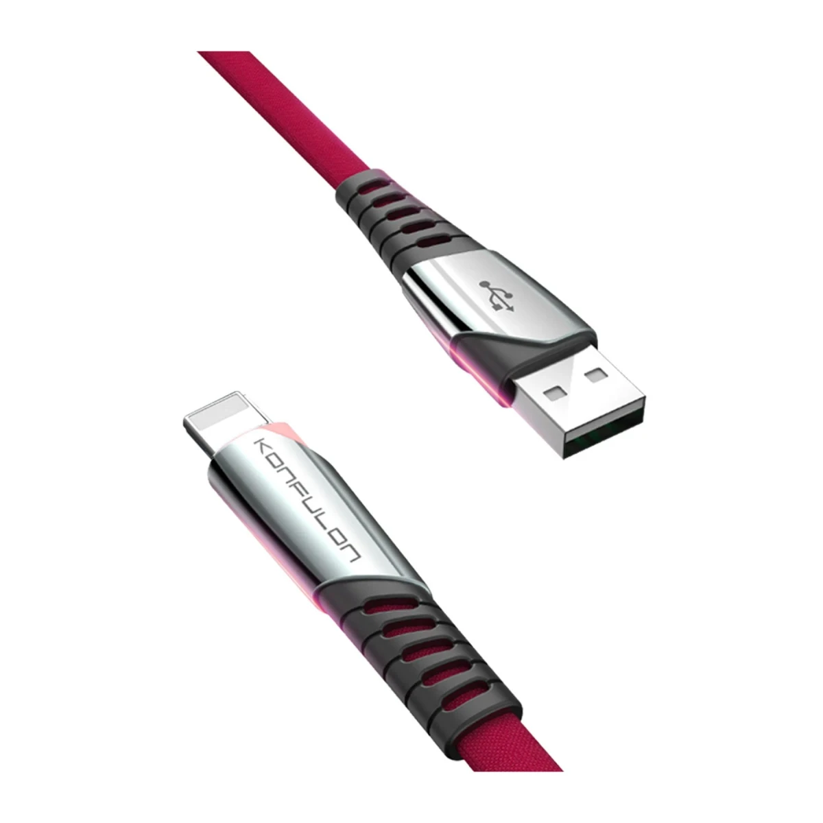 Konfulon DC17 Lightning Kablo iphone Uyumlu 1M 2.4A - Kırmızı