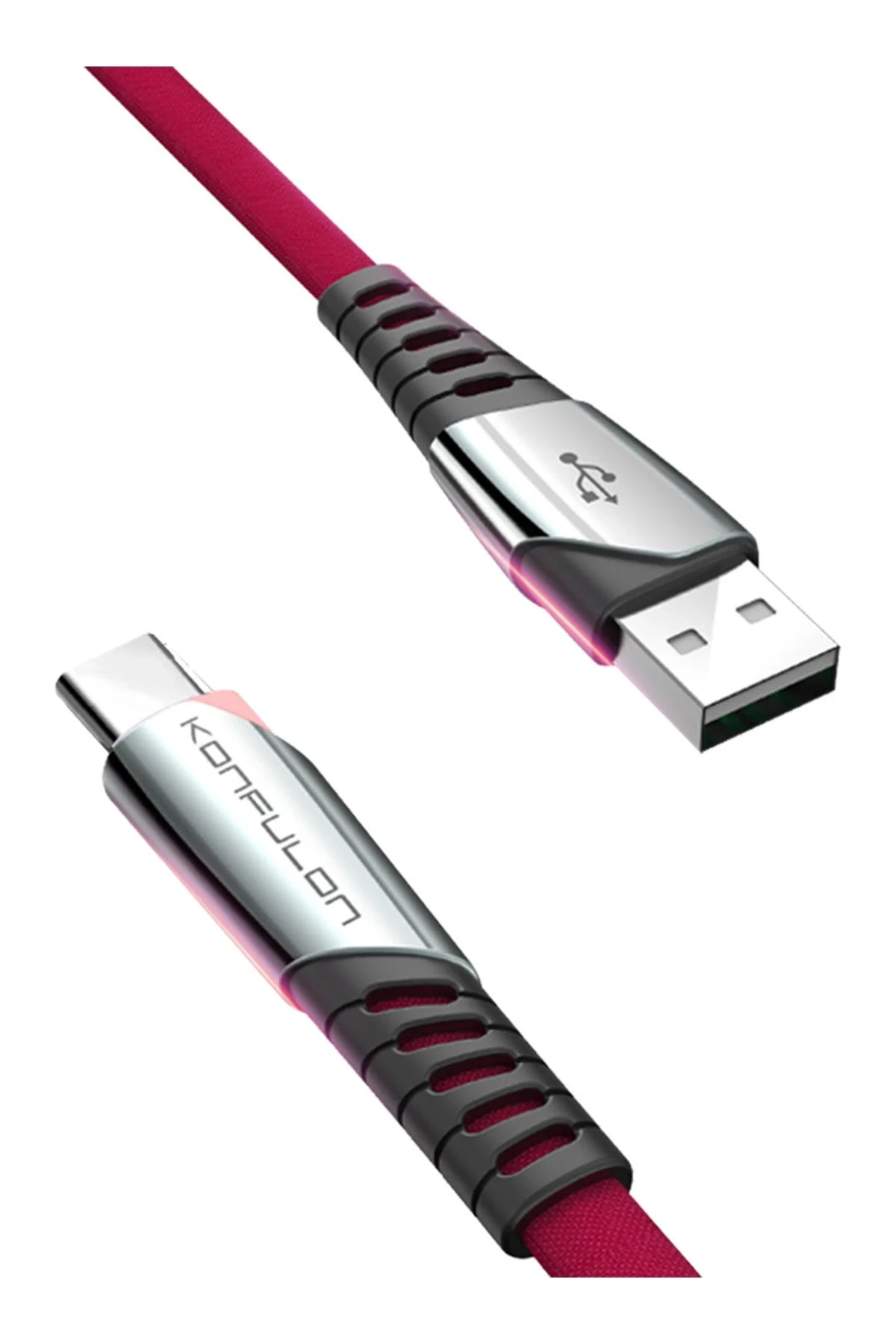 Konfulon DC18 Type-C Kablo 1M 5A - Kırmızı
