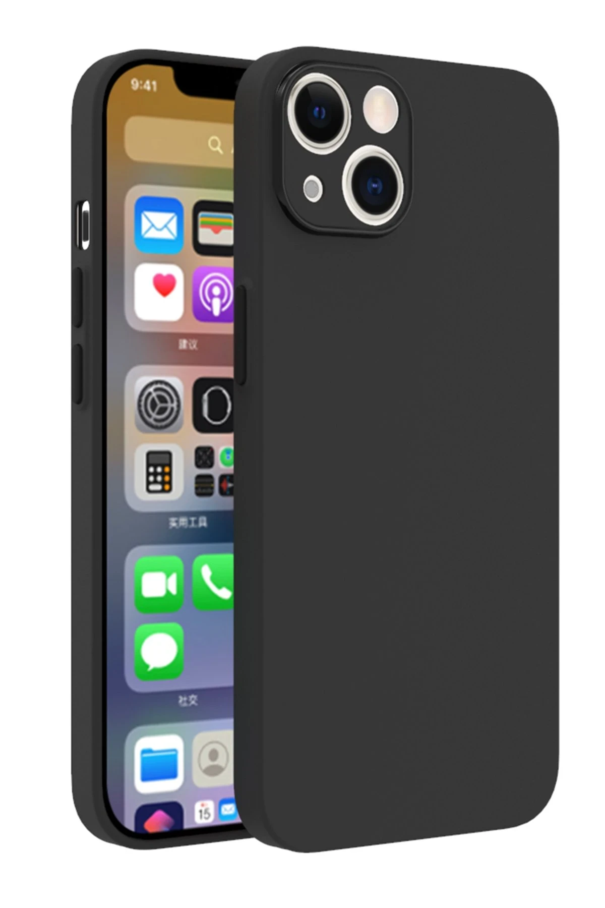 Newface Apple iPhone 13 Kılıf Puma Silikon - Siyah