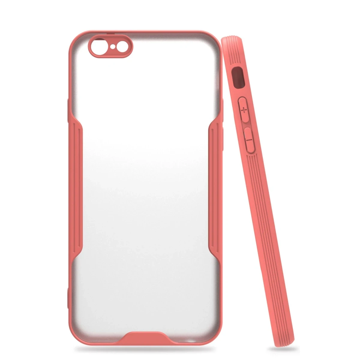 Newface Apple iPhone 6 Kılıf Platin Silikon - Pembe