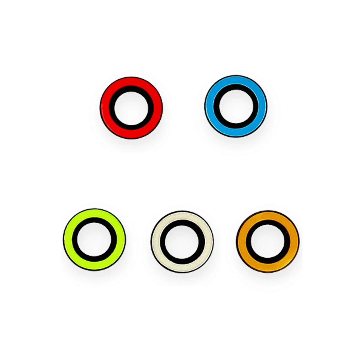 Newface Apple iPhone 12 Pro Max Neon Fosforlu Kamera Lens - Mavi — görsel 4