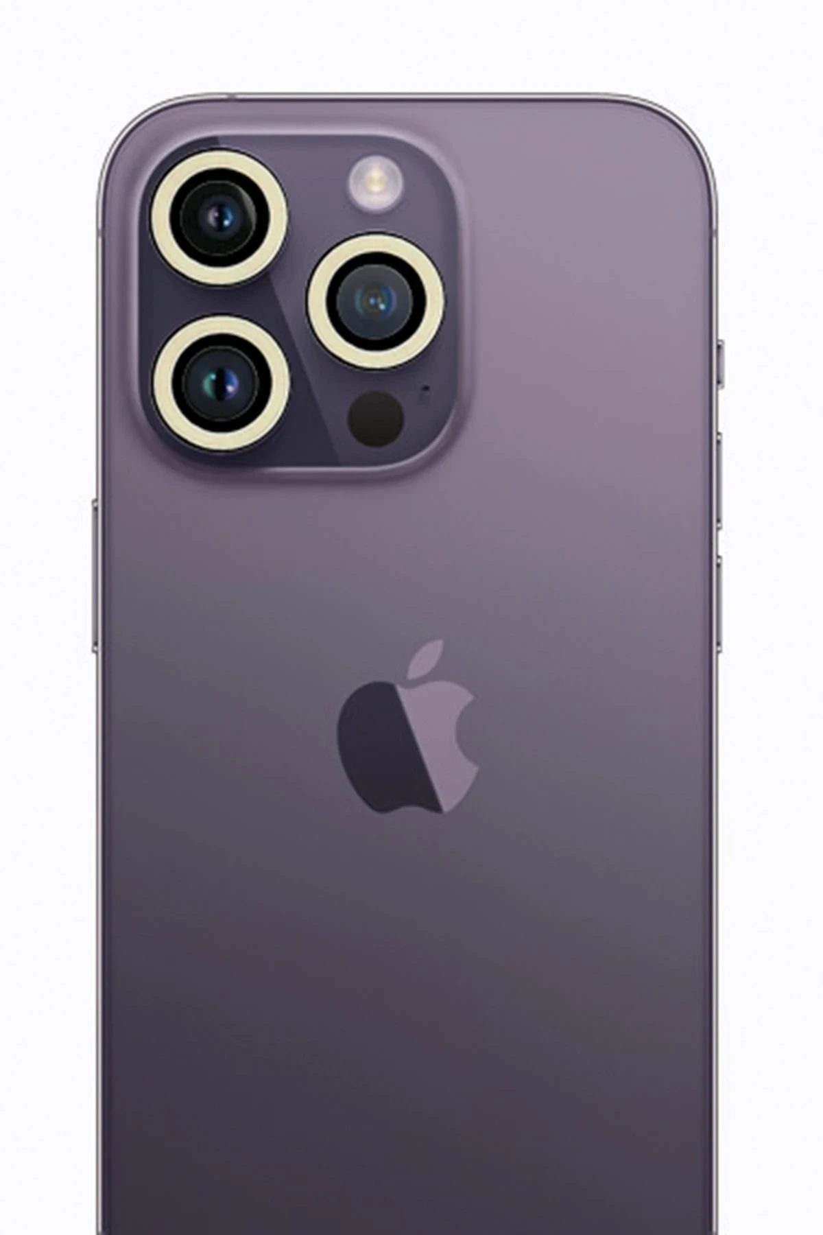 Newface iPhone 12 Pro Max Neon Fosforlu Kamera Lens - Beyaz