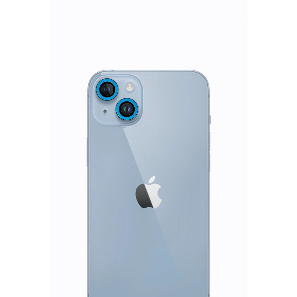 Newface Apple iPhone 13 Neon Fosforlu Kamera Lens - Mavi — görsel 3