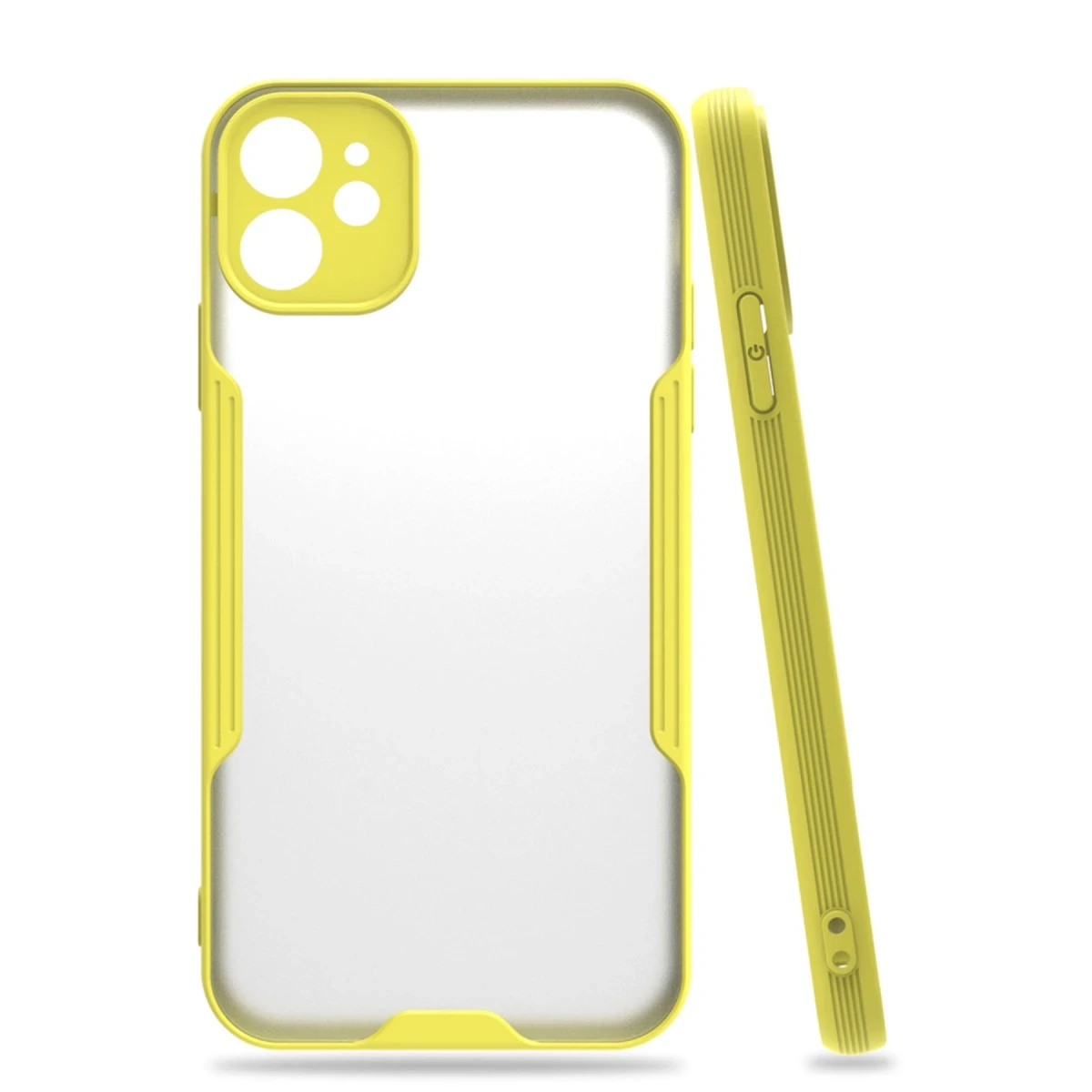 Newface Apple iPhone 11 Kılıf Platin Silikon - Sarı