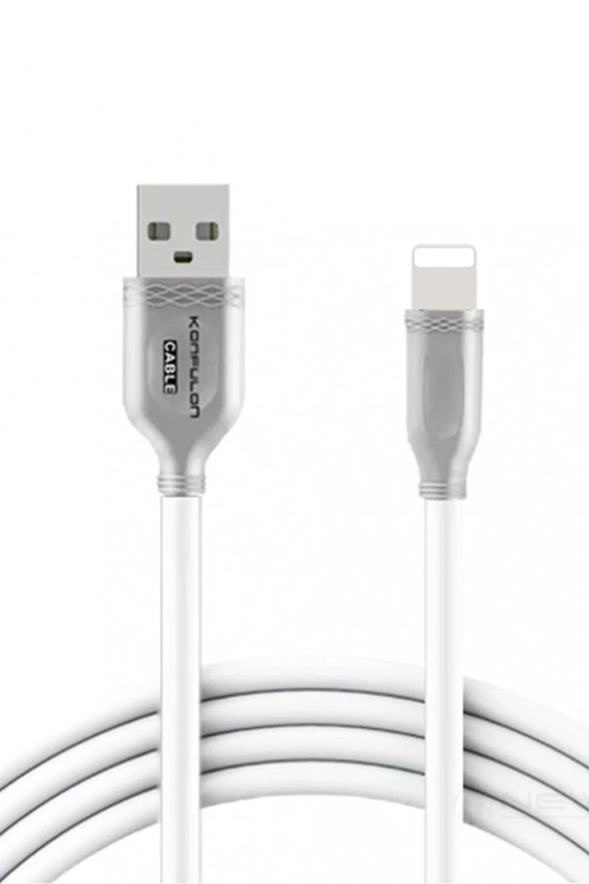 Konfulon S48 Lightning Kablo iphone Uyumlu 1M 3A - Beyaz