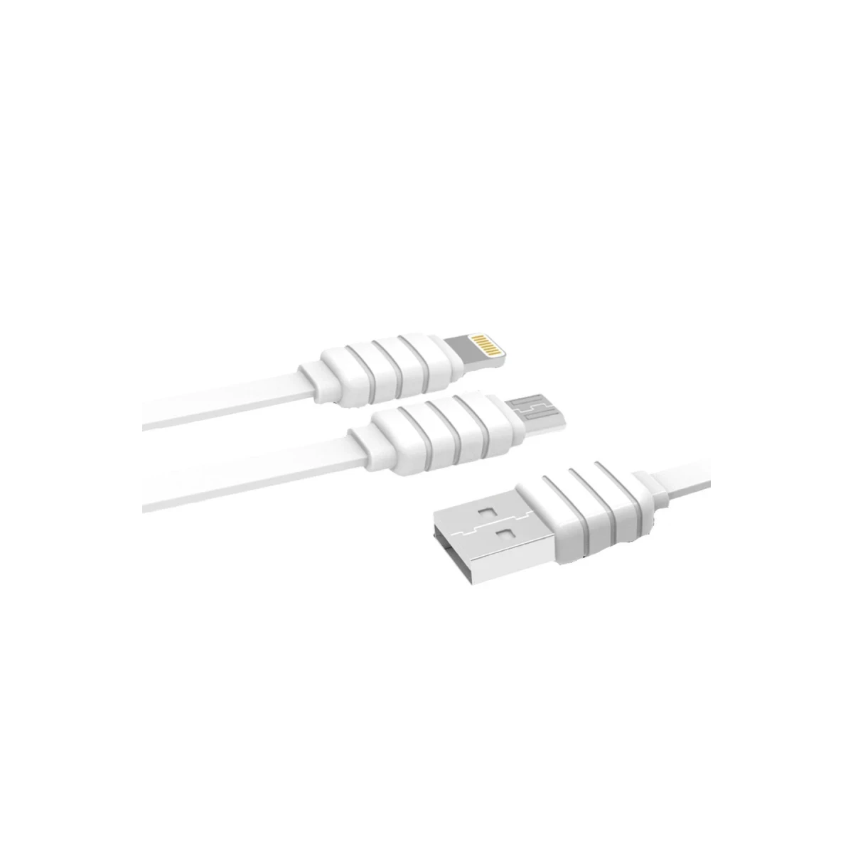 Konfulon S56 2in1 (Lightning-Micro USB) Kablo 1.2M 2.1A — görsel 3