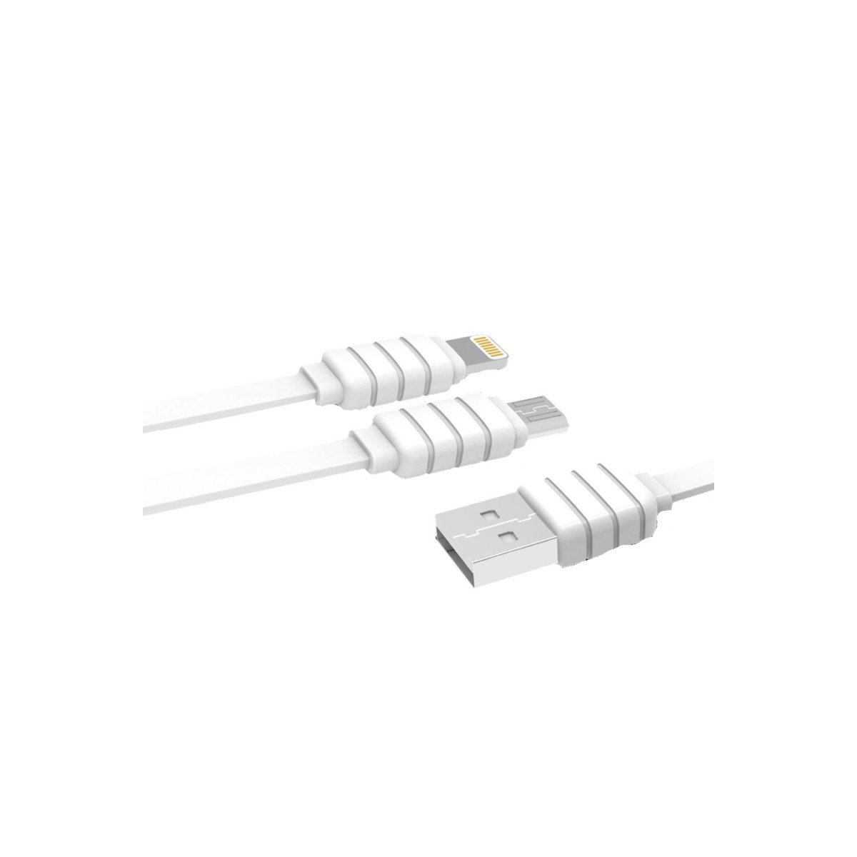 Konfulon S56 2in1 (Lightning-Micro USB) Kablo 1.2M 2.1A — görsel 5