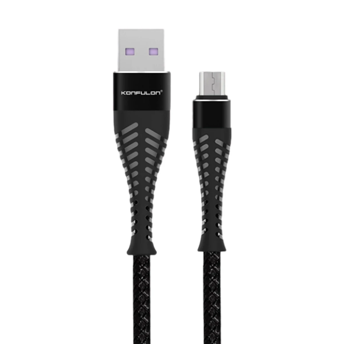 Konfulon S61 Micro USB Kablo 1.2M 2.1A - Siyah — görsel 3