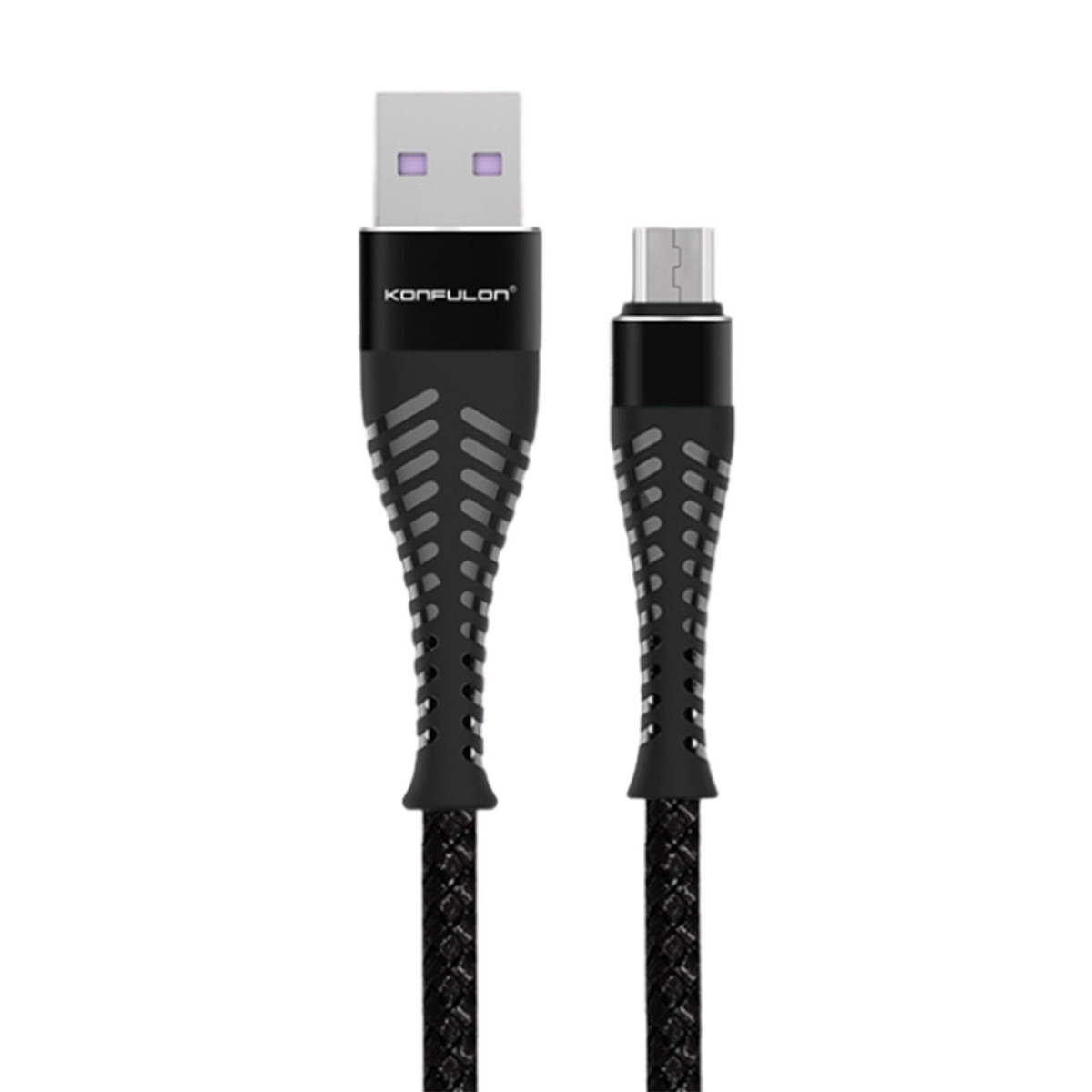 Konfulon S61 Micro USB Kablo 1.2M 2.1A - Siyah — görsel 5
