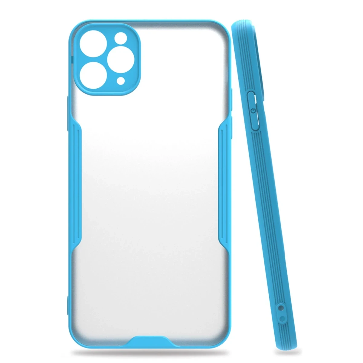 Newface Apple iPhone 11 Pro Kılıf Platin Silikon - Mavi