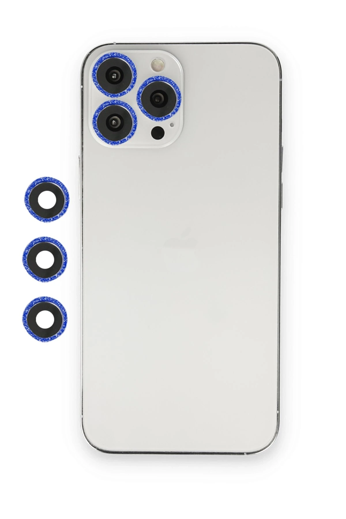 Newface Apple iPhone 12 Pro Max Shine Kamera Lens - Lacivert