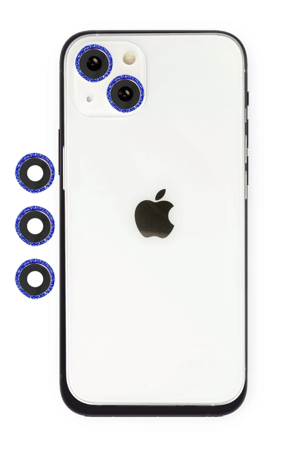 Newface Apple iPhone 13 Shine Kamera Lens - Lacivert